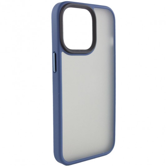 TPU+PC чохол Metal Buttons для Apple iPhone 14 Pro (6.1") Синій - зображення 1 