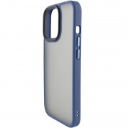 TPU+PC чохол для Apple iPhone 14 Pro (6.1"") - Metal Buttons Синій