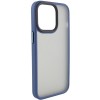 TPU+PC чохол для Apple iPhone 14 Pro Max (6.7"") - Metal Buttons Синій