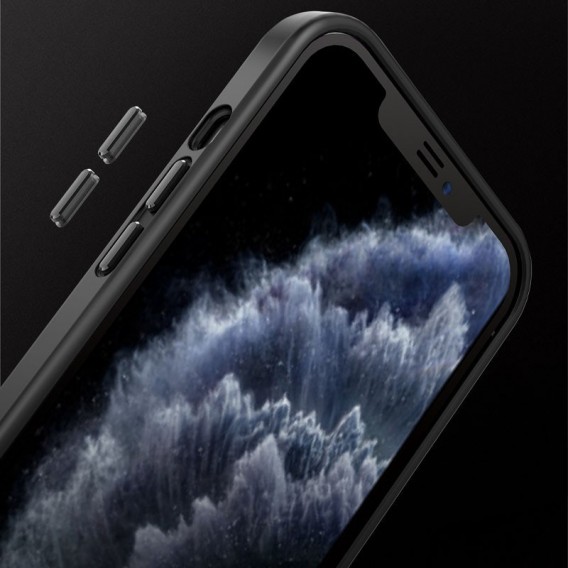 TPU+PC чохол для Apple iPhone 14 (6.1"") - Metal Buttons with MagSafe Чорний