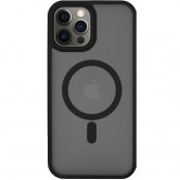 TPU+PC чохол Metal Buttons with MagSafe для Apple iPhone 14 Pro (6.1") Чорний