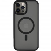 TPU+PC чохол Metal Buttons with MagSafe для Apple iPhone 14 Pro Max (6.7") Чорний
