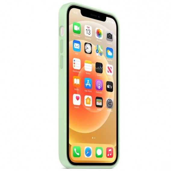 Чехол для Apple iPhone 14 Plus (6.7"") - Silicone Case Full Protective (AA) Зеленый / Pistachio