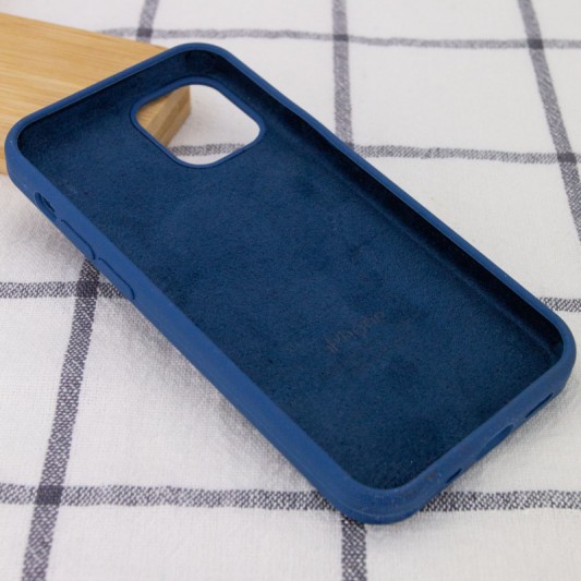 Чохол Silicone Case Full Protective (AA) для Apple iPhone 14 Plus (6.7") Синій / Navy Blue - зображення 2 