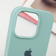 Чехол для Apple iPhone 14 Pro (6.1"") - Silicone Case Full Protective (AA) Бирюзовый / Beryl