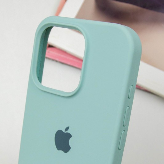 Чехол Silicone Case Full Protective (AA) для Apple iPhone 14 Pro (6.1") Бирюзовый / Beryl - изображение 3