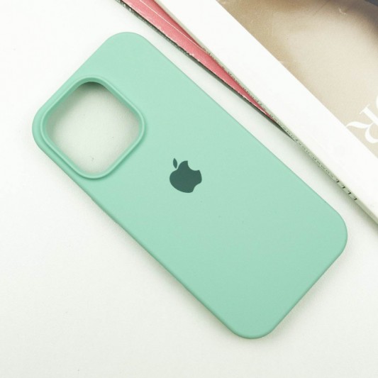 Чехол Silicone Case Full Protective (AA) для Apple iPhone 14 Pro (6.1") Бирюзовый / Turquoise - изображение 1