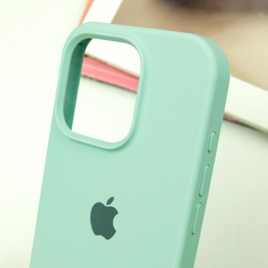 Чехол Silicone Case Full Protective (AA) для Apple iPhone 14 Pro (6.1") Бирюзовый / Turquoise - изображение 3