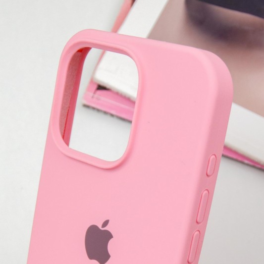 Чохол Silicone Case Full Protective (AA) для Apple iPhone 14 Pro (6.1") Рожевий / Pink - зображення 3 