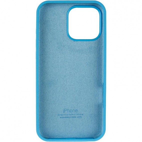 Чехол Silicone Case Full Protective (AA) для Apple iPhone 14 Pro Max (6.7 дюйма) Голубой / Blue