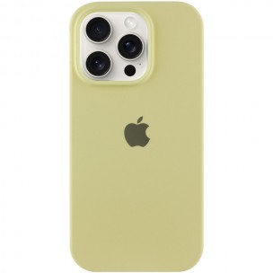 Чехол Silicone Case Full Protective (AA) для Apple iPhone 14 Pro Max (6.7") Желтый / Mellow Yellow