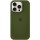 Чехол Silicone Case Full Protective (AA) для Apple iPhone 14 Pro Max (6.7") Зеленый / Dark Olive