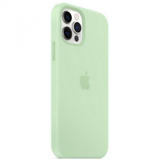 Чехол Silicone Case Full Protective (AA) для Apple iPhone 14 Pro Max (6.7") Зеленый / Pistachio - изображение 1