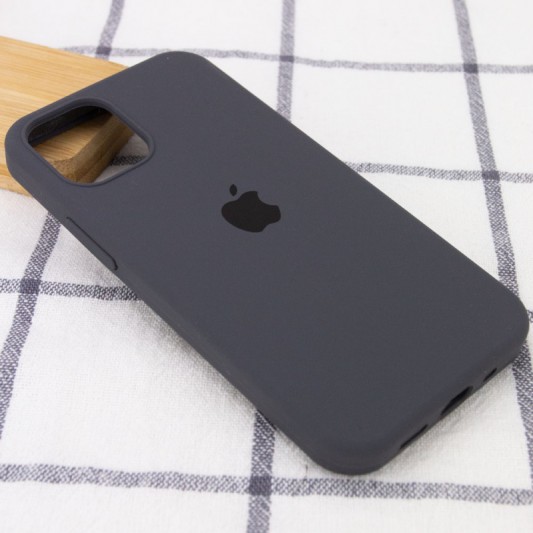 Чехол Silicone Case Full Protective (AA) для Apple iPhone 14 Pro Max (6.7") Серый / Dark Gray - изображение 1