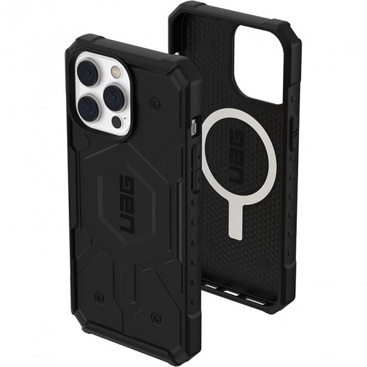 Ударостійкий чохол UAG Pathfinder with MagSafe для Apple iPhone 14 Pro (6.1") Чорний - зображення 3 