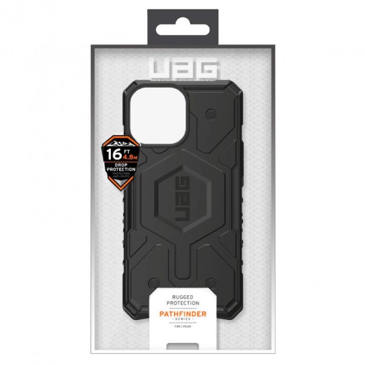 Ударостійкий чохол UAG Pathfinder with MagSafe для Apple iPhone 14 Pro Max (6.7") Чорний - зображення 9 