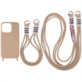Чехол TPU two straps California для Apple iPhone 13 (6.1 дюйма) Бежевый / Beige