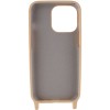 Чехол для Apple iPhone 13 (6.1"") - TPU two straps California Бежевый / Beige