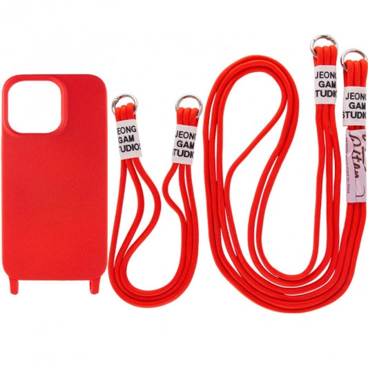 Чехол TPU two straps California для Apple iPhone 13 (6.1") Красный