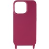 Чехол для Apple iPhone 13 (6.1"") - TPU two straps California Красный / Rose Red