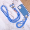 Чехол для Apple iPhone 13 (6.1"") - TPU two straps California Синий / Cosmos blue