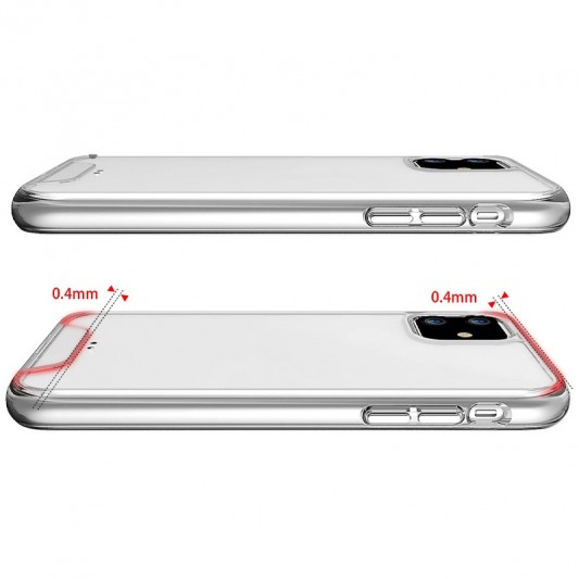 Чехол TPU Space Case transparent для Apple iPhone 11 (6.1") Прозрачный - изображение 4
