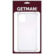 TPU Чехол для Apple iPhone 11 (6.1"") - GETMAN Ease logo усиленные углы Бесцветный (прозрачный)