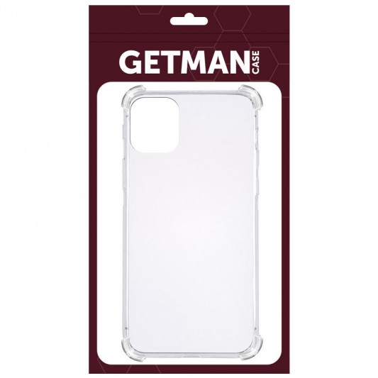TPU чехол GETMAN Ease logo усиленные углы для Apple iPhone 11 (6.1") Бесцветный (прозрачный) - изображение 1