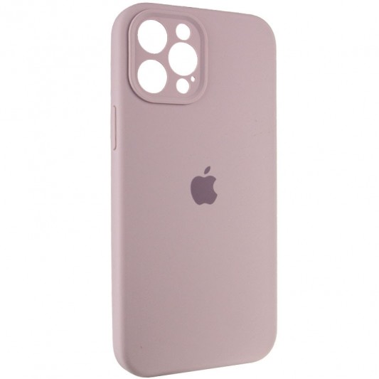 Чохол Silicone Case Full Camera Protective (AA) для Apple iPhone 12 Pro Max (6.7") Сірий / Lavender - зображення 1 