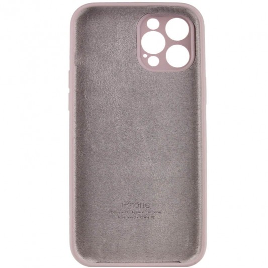 Чохол Silicone Case Full Camera Protective (AA) для Apple iPhone 12 Pro Max (6.7") Сірий / Lavender - зображення 3 
