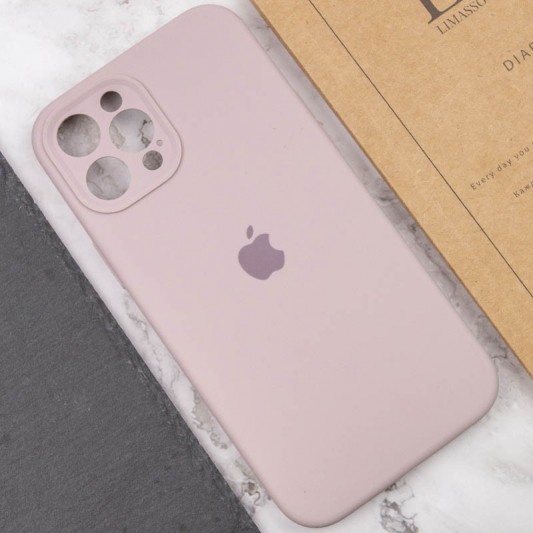 Чохол Silicone Case Full Camera Protective (AA) для Apple iPhone 12 Pro Max (6.7") Сірий / Lavender - зображення 4 