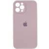Чехол для Apple iPhone 12 Pro Max (6.7"") - Silicone Case Full Camera Protective (AA) Серый / Lavender