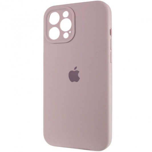 Чехол Silicone Case Full Camera Protective (AA) для Apple iPhone 12 Pro Max (6.7") Серый / Lavender - изображение 2