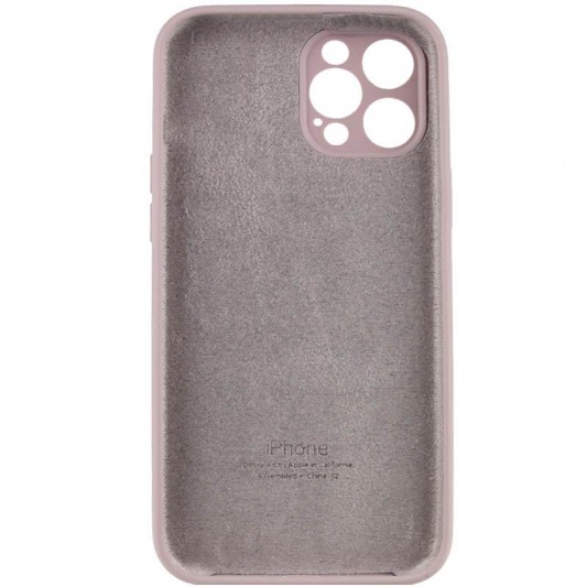 Чехол Silicone Case Full Camera Protective (AA) для Apple iPhone 12 Pro Max (6.7") Серый / Lavender - изображение 3