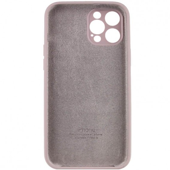 Чехол для Apple iPhone 12 Pro Max (6.7"") - Silicone Case Full Camera Protective (AA) Серый / Lavender