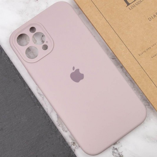 Чехол Silicone Case Full Camera Protective (AA) для Apple iPhone 12 Pro Max (6.7") Серый / Lavender - изображение 4