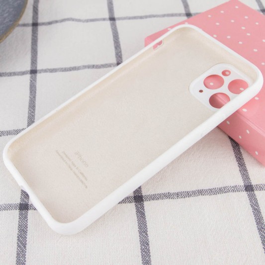 Чохол Silicone Case Full Camera Protective (AA) для Apple iPhone 12 Pro Max (6.7") Білий / White - зображення 1 