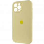 Чехол для Apple iPhone 12 Pro Max (6.7"") - Silicone Case Full Camera Protective (AA) Желтый / Mellow Yellow