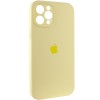 Чохол Apple iPhone 12 Pro Max (6.7"") - Silicone Case Full Camera Protective (AA) Жовтий / Mellow Yellow