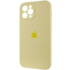 Чохол Apple iPhone 12 Pro Max (6.7"") - Silicone Case Full Camera Protective (AA) Жовтий / Mellow Yellow