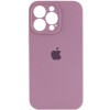Чохол Silicone Case Full Camera Protective (AA) для Apple iPhone 13 Pro (6.1"") Ліловий / Lilac Pride