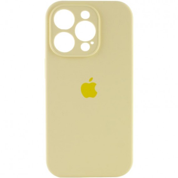 Чохол Silicone Case Full Camera Protective (AA) Apple iPhone 13 Pro (6.1"") Жовтий / Mellow Yellow