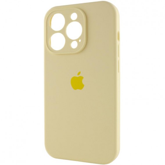 Чохол Silicone Case Full Camera Protective (AA) Apple iPhone 13 Pro (6.1"") Жовтий / Mellow Yellow