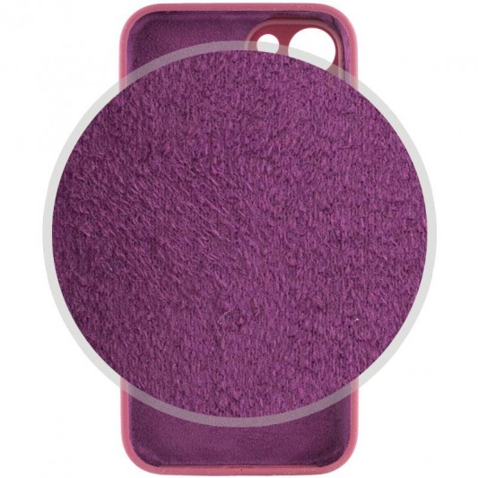Чохол Silicone Case Full Camera Protective (AA) для iPhone 13, Бордовий / Plum - зображення 2 