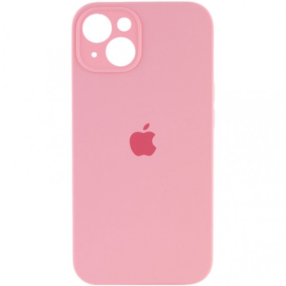 Чохол Silicone Case Full Camera Protective (AA) Apple iPhone 13 (6.1"") Рожевий / Light pink