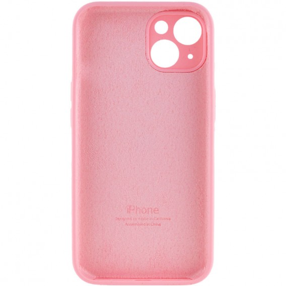 Чохол Silicone Case Full Camera Protective (AA) Apple iPhone 13 (6.1"") Рожевий / Light pink