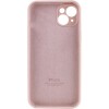 Чехол Silicone Case Full Camera Protective (AA) для Apple iPhone 13 (6.1"") Розовый / Pink Sand
