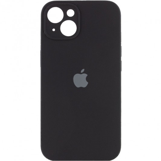 Чехол Silicone Case Full Camera Protective (AA) для Apple iPhone 13 (6.1") Черный / Black