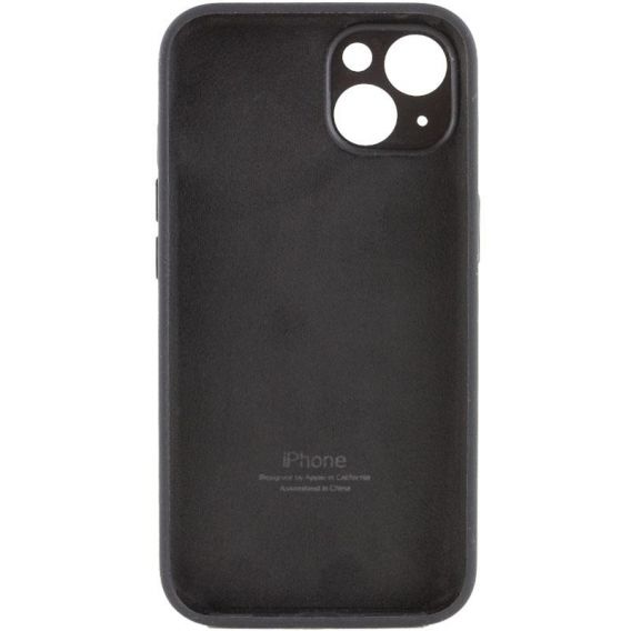 Чохол Silicone Case Full Camera Protective (AA) для Apple iPhone 13 (6.1") Чорний / Black
