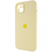 Чехол Silicone Case Full Camera Protective (AA) для Apple iPhone 13 (6.1"") Желтый / Mellow Yellow